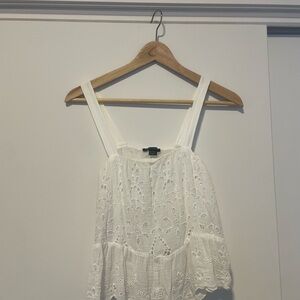 American Eagle Outfitters White Eyelet Blouse